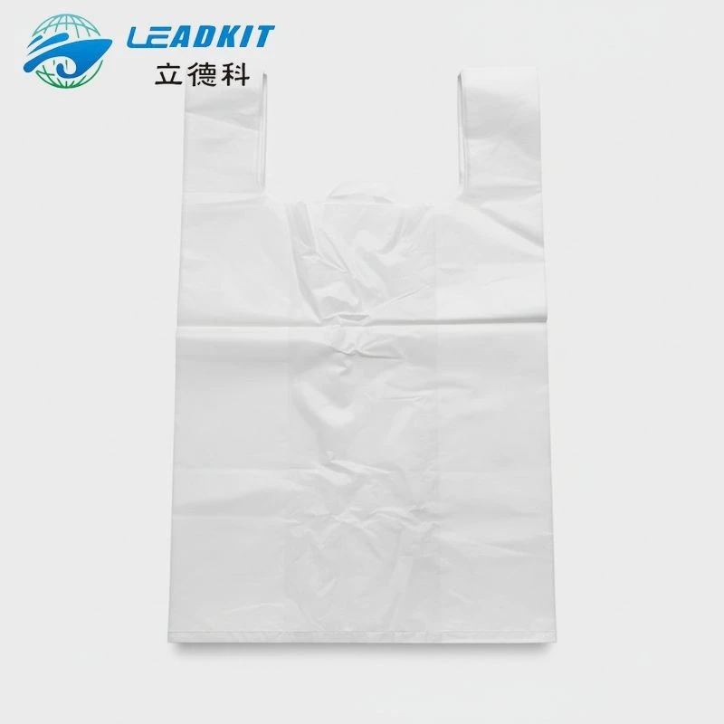 White Biodegradable T-shirt Bags